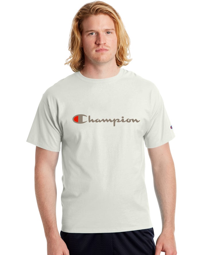 Camiseta Champion Hombre - Classic Jersey Script Logo ( Blancas ) 4539071-OG